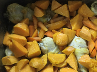 葷菜-甜地瓜烤雞腿