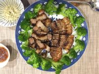 烤箱料理—烤鹹豬肉（附沾醬作法）