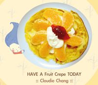 簡易法式水果薄餅 Fruit Crepe