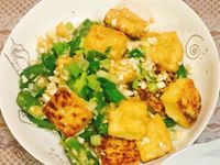 金莎黃金豆腐佐秋葵