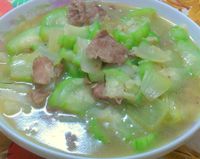 ㄚ曼達的廚房~肉片絲瓜