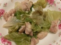 防彈飲食-萵苣拌雞腿肉