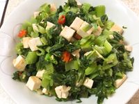 雪裡紅炒豆腐～全素