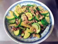 櫛瓜炒肉末
