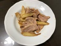 麻油薑爆松阪豬