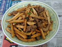 ¥ 豆干炒肉絲 ¥