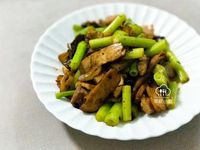 豆豉芹菜炒豆乾