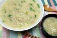 大頭菜肉絲粥~爽口不油膩