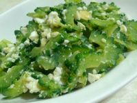 愛烹飪。鹹蛋山苦瓜