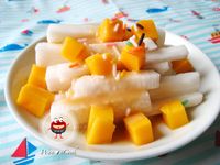 ♡宛の涼夏好”食“光 ✿ 芒果山藥芝麻醬沙拉