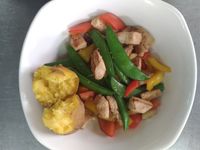 味增雞胸炒時蔬