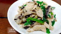 【家常菜】香菇炒雞胸