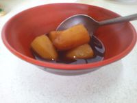 [趁熱品嚐]電鍋快速煮-黑糖薑汁地瓜湯