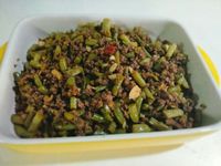 酸豇豆牛肉末