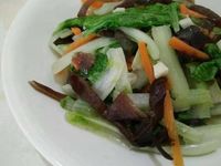 蒜香木須小白菜【豆豆愛的料理】【福壽】