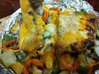 聖誕節起士鮮蔬烤雞