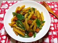 剩菜變身-香辣筆管麵