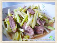 韭黃炒鵝肉