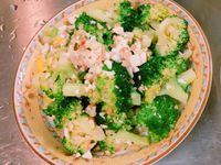 鹹蛋培根花椰菜