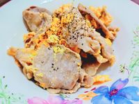 豬五花滑蛋*香嫩~簡單快速健康料理