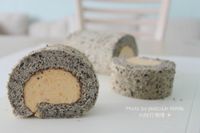 【肉桂打噴嚏】黑芝麻地瓜蛋糕卷