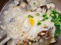 鵝油蒜頭蛤蠣麵線