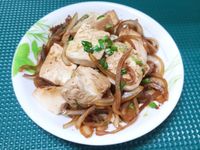 洋蔥醬燒嫩豆腐