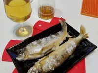 防疫宅料理~~鹽烤香魚