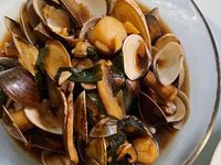 下酒菜蔥爆海鮮