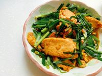 韭菜炒豆腐雞蛋