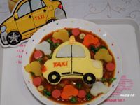 【親子食堂】TAXI造型咖哩飯飯
