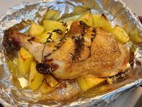 百里香芝士焗雞髀