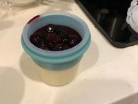 藍莓配方奶布丁