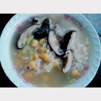 養生雪蓮子香菇素鹹粥