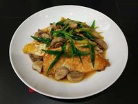 蔥燒洋菇荷包蛋