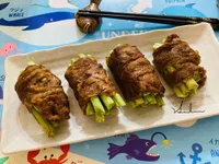 牛肉片烤四季豆/烤箱