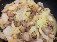 高麗菜炒鹹豬肉