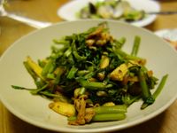 [SY料理實驗室]炸醬玉菇空心菜