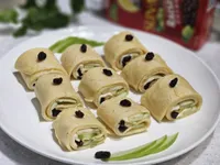 青蘋果葡萄乾起司蛋餅／水果起司蛋餅