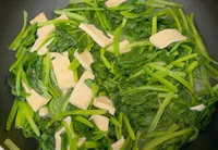 百葉豆腐炒菠菜