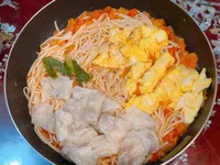 番茄雞蛋雲吞麵