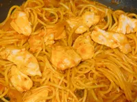 雞胸南瓜蘑菇醬義大利麵