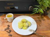 抹茶雪球餅乾｜百慕達微波烤箱