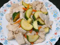 雞胸肉片炒節瓜