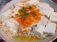 電鍋料理-味噌雞絞肉蒸嫩豆腐