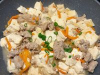 味噌絞肉豆腐燒