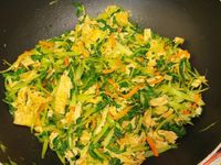 韓式辣味青江菜炒豆皮絲