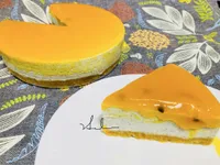 百香黑芝麻生乳酪免烤箱/低糖