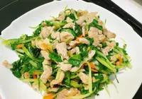 青江菜炒肉絲