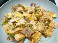 沖繩肉片豆腐炒苦瓜